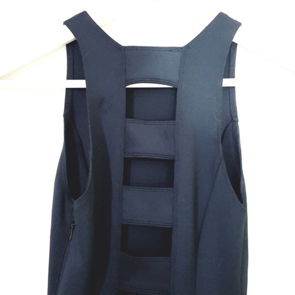 A&F // Black Ladder Back Fit & Flare Mini Dress - Picture 5 of 8